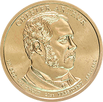 2012 P Chester Arthur Dollar